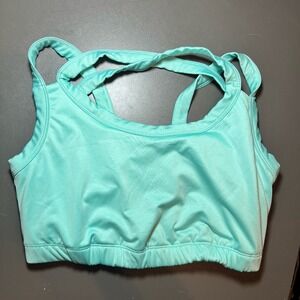KIAVA Endurance Swim Sport Bra Cross Back Strappy Mint Women Size Large